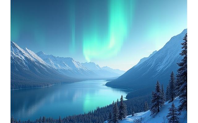 Pristine Arctic landscape with an overlay of a 'carbon neutral certified' badge and subtle sustainability icons.